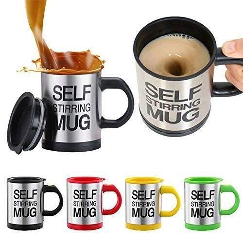 Automatic Self-Stirring Coffee Mug with Lid - Electric Mixing Cup for Tea, Coffee & Protein Shakes (400ml)
