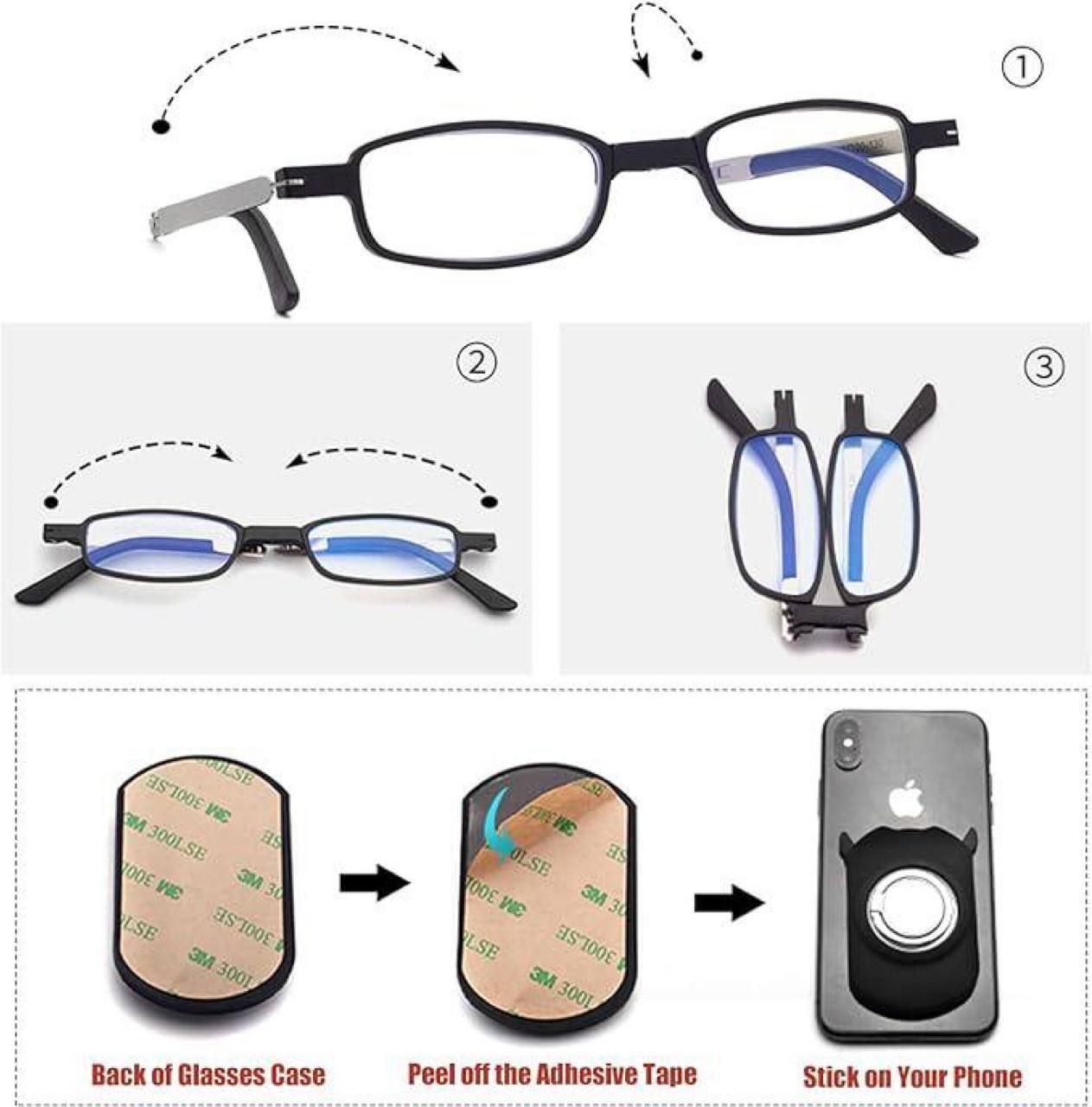 Folding Blue Light Blocking Glasses for Men