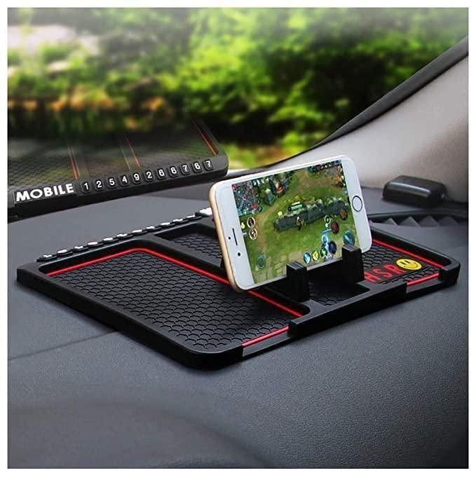 Multi-Purpose Car Dashboard Anti-Slip Mat Mobile Phone Holder GPS Stand - Washable & Reusable