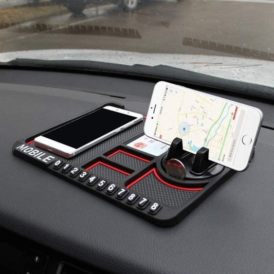 Multi-Purpose Car Dashboard Anti-Slip Mat Mobile Phone Holder GPS Stand - Washable & Reusable
